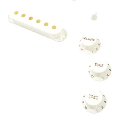 Genuine Fender Pure Vintage '60s Stratocaster/Strat Accessory Kit, VINTAGE WHITE