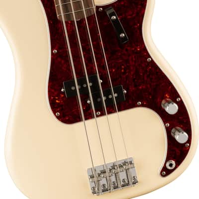 Fender - Vintera II '60s Precision Bass Guitar - Rosewood Fingerboard - Olympic White - w/ Deluxe Gigbag image 1