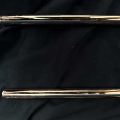 Bach 42BO Stradivarius Series Tenor Trombone with Open Wrap F Attachment Standard Rotor Valve - Clear Lacquered Brass image 11
