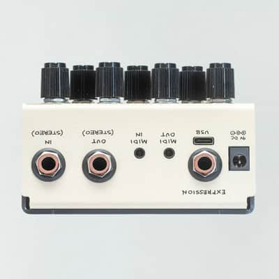 Old Blood Noise Endeavors Black Fountain Stereo Delay Pedal- Cream- New! image 4
