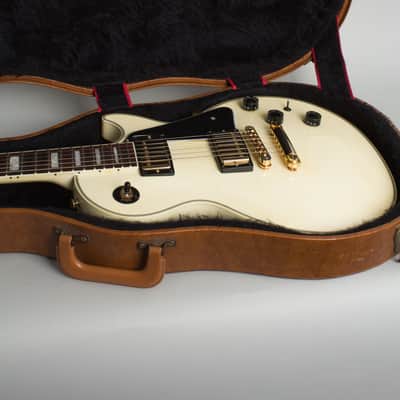 Gibson Les Paul Classic Custom Lite Solid Body Electric Guitar (2014), ser. #140104391, brown tolex hard shell case. image 12