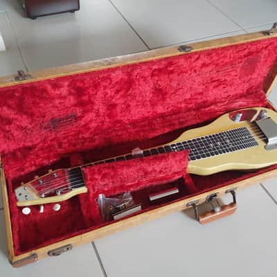 1954 Fender Champion Lap Steel - with genuine Fender hard case and DeArmond Model 600 volume pedal image 12