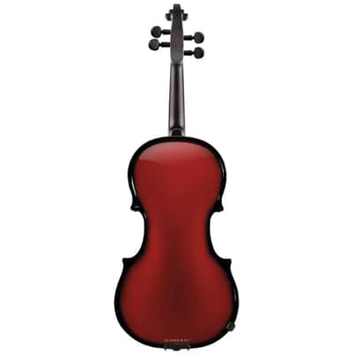 Glasser AEX Carbon Composite Acoustic Electric 4-String Violin 4/4 size 2020s Red image 2