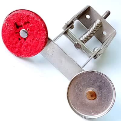 Slingerland Double-Red-Felt Muffler Nickel Radio King Snare/Tom Drum Vintage 30s image 2