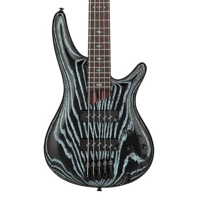 Used Ibanez SR1325SB SR Premium 5-String Bass Guitar w/Bag - Aqua Wave Low Gloss image 1