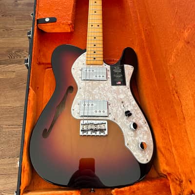 Fender American Vintage II '72 Telecaster Thinline 2022 - Present - 3-Color Sunburst image 2