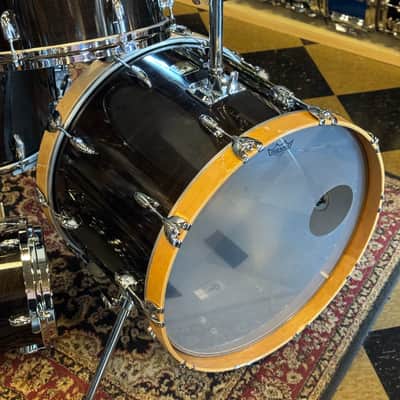 VINTAGE 1980's Gretsch Square Badge Factory Original Drum Set in Gloss Ebony - 16x22, 10x10, 10x12, 11x13, 16x16 image 13