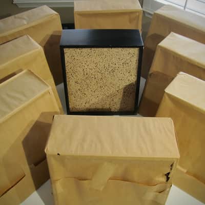 JENCO Speaker Cabinet 10" Vintage NOS Empty Cabinet Only Circa-1950s-1960s-Black with Splatter Grill Cloth image 2