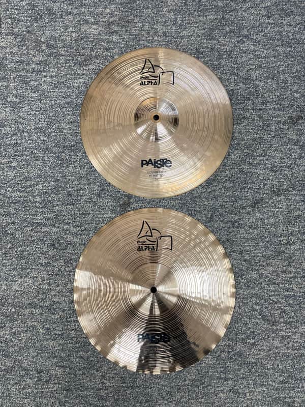 Paiste Top+Bottom 14” Hi Hats Used image 1