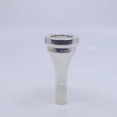 ACB 4 Solo+ Large Shank Trombone Mouthpiece - Silver image 1