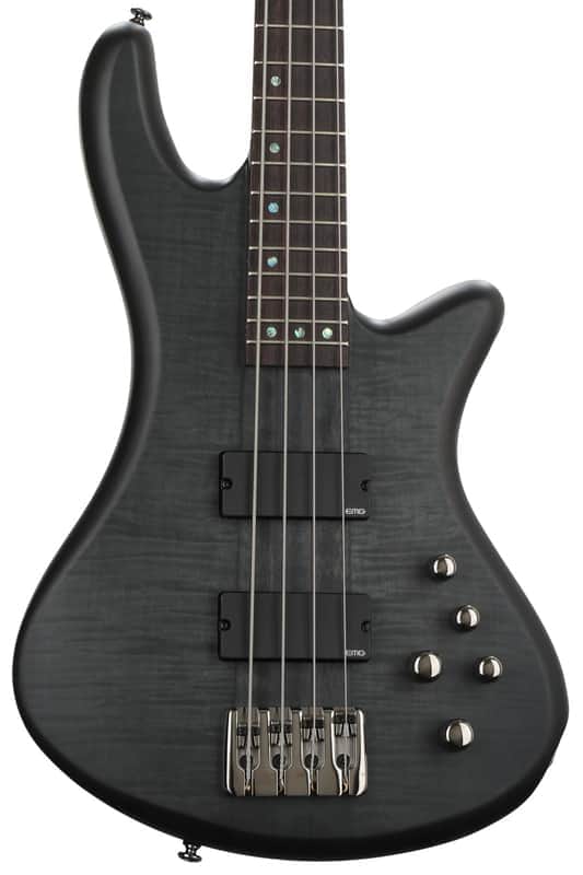 Schecter Stiletto Studio-4 String Bass See-Thru Black Satin image 1