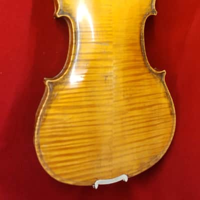 German Stradavarius Copy of 1737 4/4 Violin Antique Vintage Violin 1890-1920 - Medium Brown Varnish image 10
