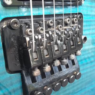 Jackson Dinky DK2 Trans Dolphin Blue Guitar~1997 AMAZING Top~MIJ~Japan~w/Seymour Duncans~Hard Case~ image 5