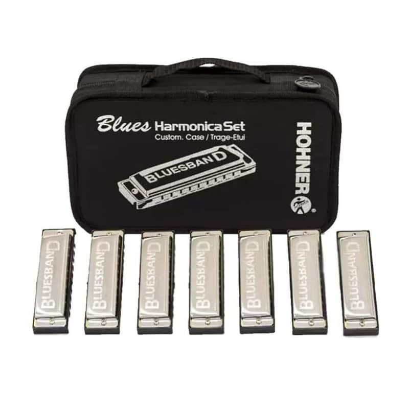 Hohner Bluesband Harmonica 7-Piece Set image 1