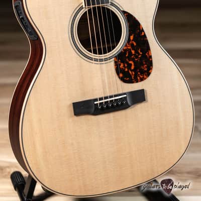 Larrivee OM-03RE Rosewood 1-11/16” Nut & LR Baggs StagePro Element w/ Case image 3