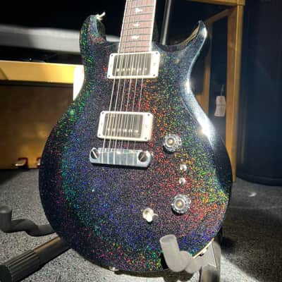 PRS S2 Mira 594 Electric Guitar - Black Rainbow Holoflake image 8