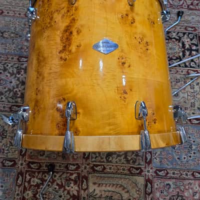 Yamaha Stage Custom/Beech Custom 4 Piece Shell Pack 14x12, 18x16, 20x18, 24x15 - Mapa Burl Veneer (C013-85) image 21