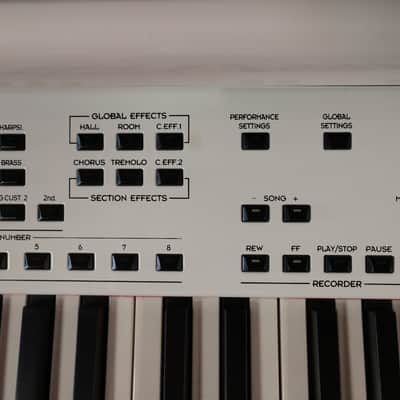Viscount Maestro Digital Grand Piano 1990's High Gloss White image 8