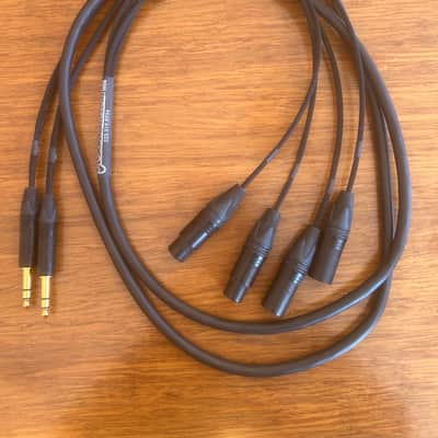 Mogami / Neutrik / LA Pro Audio 2-Channel Insert Cable | Made from Mogami 2931 & Neutrik Gold | 2 x 1/4" TRS to 4 x XLR image 1