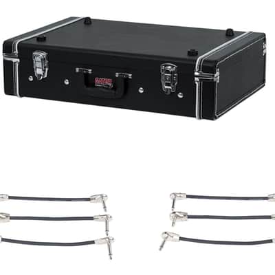Gator Gig-Box Jr. Pedal Board and 3x Guitar Stand + 2x Gator Patch Cable 3 Pack image 1