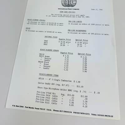Hondo/IMC Three-Piece Literature Package 1985 image 5
