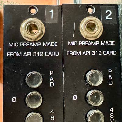 2 x 70's Vintage API 312 racked by Brent Averill in the 90's image 2