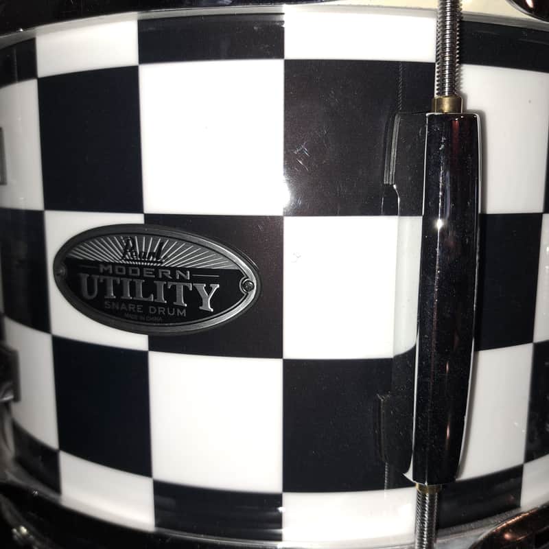 Pearl Modern Utility Snare Drum 12x7 2000s - Checker Wrap image 1