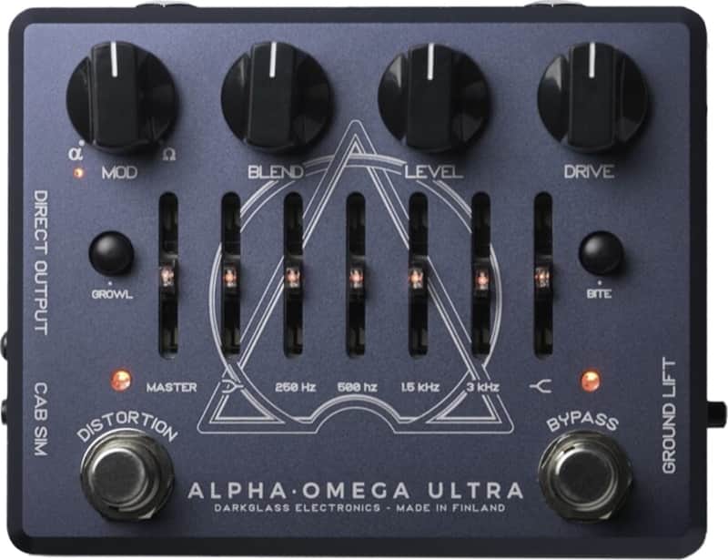 Darkglass Alpha Omega Ultra V2 Preamp/Distortion/DI Bass Effects Pedal image 1