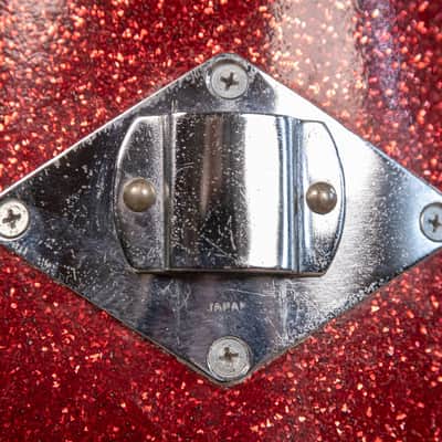 Vintage MIJ Red Sparkle Drum Set image 17