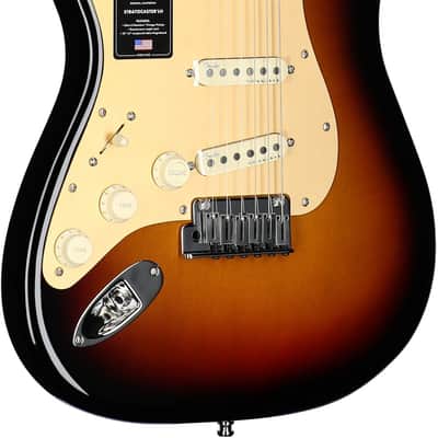 Fender American Ultra II Stratocaster Electric Guitar, Left-Handed (Ebony Fingerboard, with Case), Ultraburst image 3