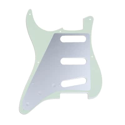 Brio 8-Hole 57 Vintage Style Strat SSS Pickguard for American Stratocaster 3 Ply Mint Green image 2