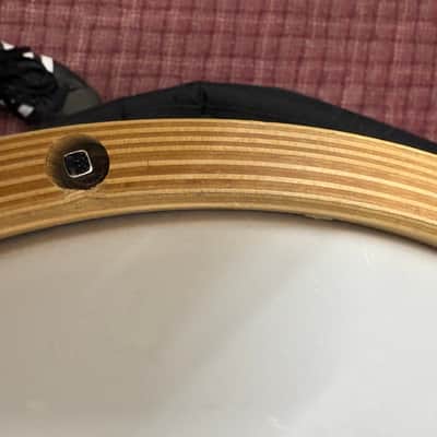 Yamaha MSD1470EJ Elvin Jones Signature 14x7" Maple Snare Drum with Wood Hoops, Gold Hardware 2000s - Gold Sparkle image 7