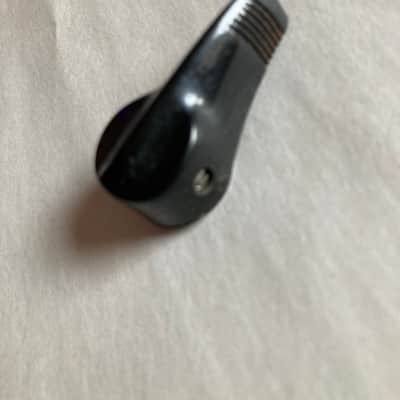 Kay Rotary Selector Knob Tip Chicken 🐔 Beak Silvertone Harmony Vintage 1950s 1960s - Black Dakaware image 2