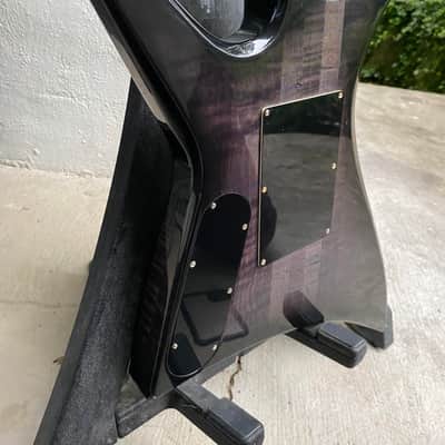 2010s Lado Earth 2002  - Trans Black Flame Maple Top with OHSC image 15