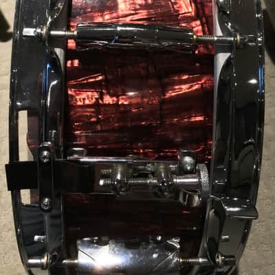 Yamaha Vintage Drum Set 'D20 Outfit' 1969 Red Pine wrap image 3