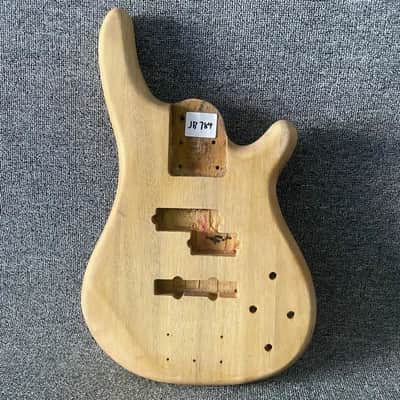 Unfinished 5/6 String Bass Body with Active PJB Pickups DIY Project image 1