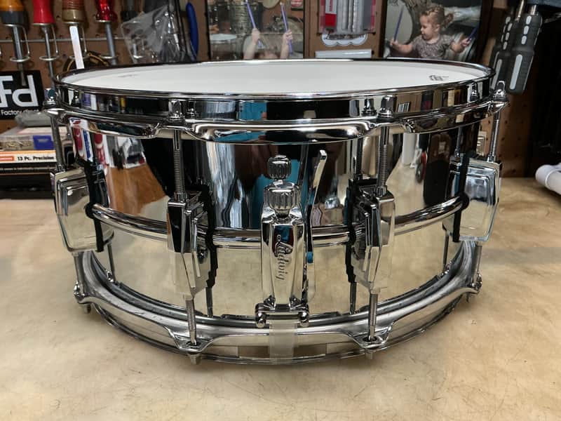 Ludwig LM402 6.5”x14” Supraphonic Snare Drum - Chrome Over Aluminum image 1