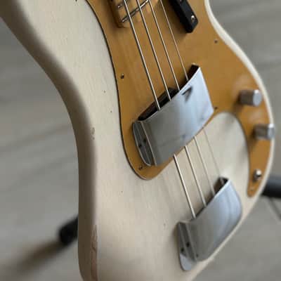 Fender Custom Shop '59 Precision Bass 2025 - Relic Aged White Blonde image 8