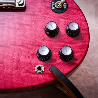 GIBSON USA Custom Shop Special Order M2M SG Custom "Cranberry + Ebony" (2024) image 9