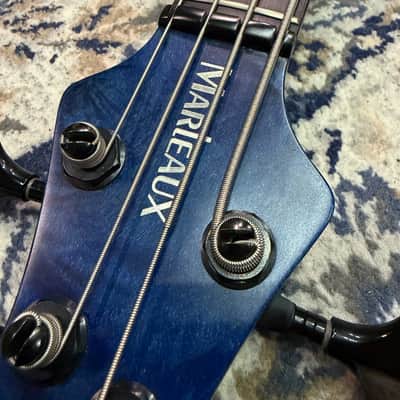 Marleaux Consat Custom 4 2014 - Quilted Maple Top - Trans Blue Hi-end Bass Guitar image 5