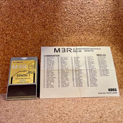 Korg M3R Memory & Rom Program Cards RPC-02 Synth 1