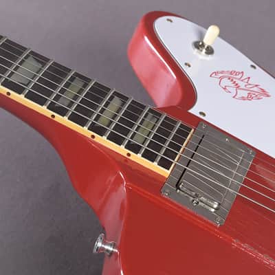 Gibson Firebird V 1963 Maestro Cardinal Red Light Aged image 4