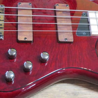 MTD Kingston Z4 4 String Bass Guitar 2020 - Present Trans Cherry image 4