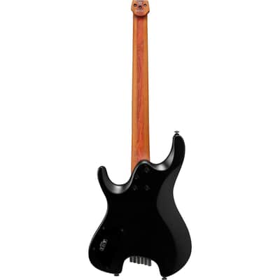 Ibanez Quest Standard QX52-BKF 6-String Headless Solid Body Electric Guitar with Roasted Birdseye Maple Fretboard, Right-Handed, Black Flat image 8