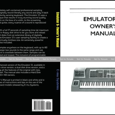E-MU Systems Emulator II sampler Owners Manual