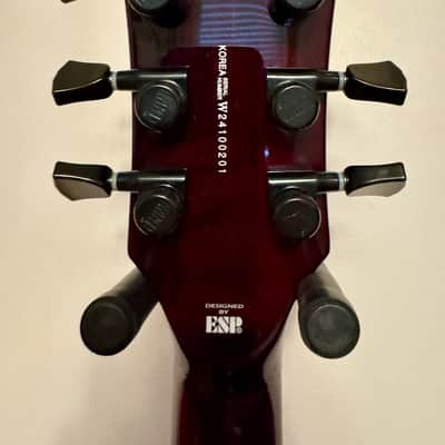 ESP LTD EC-1000QM Electric Guitar - See Thru Black Cherry REPAIRED NECK DAMAGED FRONT HEADSTOCK image 7