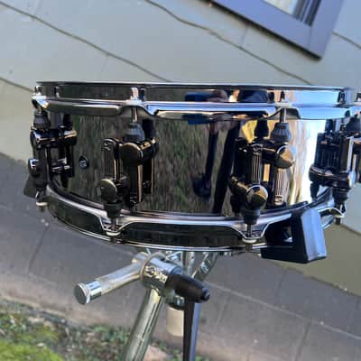 Sonor Steel 14x5" snare drum Artist Series Germany Black Nickel image 3