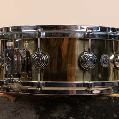 2000s DW Collector's Series 5.5x14 Bell Brass Snare Drum image 5