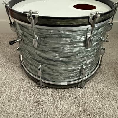 1950s Gretsch Broadkaster Outfit in Midnight Blue Pearl 14x22 9x13 16x16 image 7