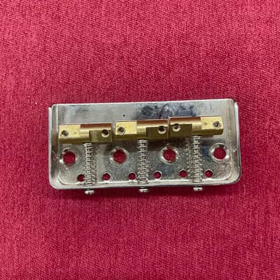 3-Saddle Custom "Cut-Off" Vintage-Style Telecaster Bridge with Compensated Saddles - Nickel image 1